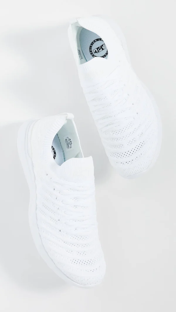 APL Men's TechLoom Wave White Shoes in Size 8, Athletic Propulsion Labs