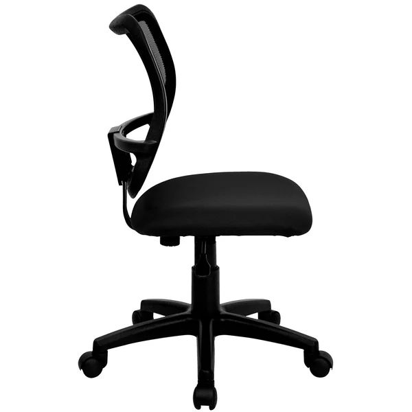38x22 Black Mid-Back Mesh Swivel Task Office Chair