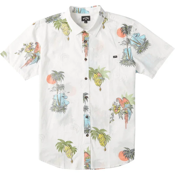 Billabong Sundays Floral SS - Off White, Large