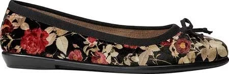 Aerosoles Fast Bet Ballet Flat - Black Floral (10.5 W)