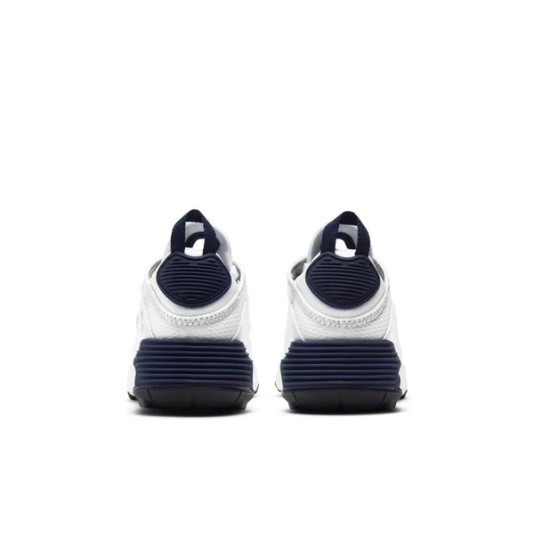Nike Big Kids& Air Max 2090 Casual Shoes in White/Blue/White Size 3.5