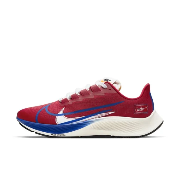Nike Air Zoom Pegasus 37 Premium 10.5, Gym Red/Game Royal-White-Sail (Men's)