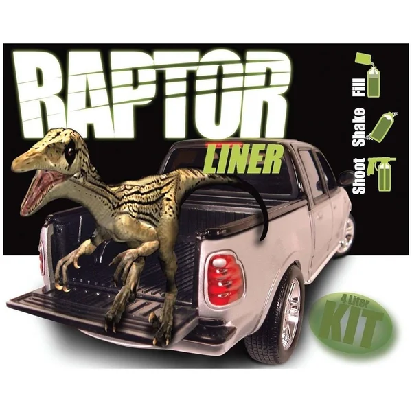 U-POL 0820 Raptor Black Truck Bed Liner & Texture Coating, 4 Liters Upol 820_4L