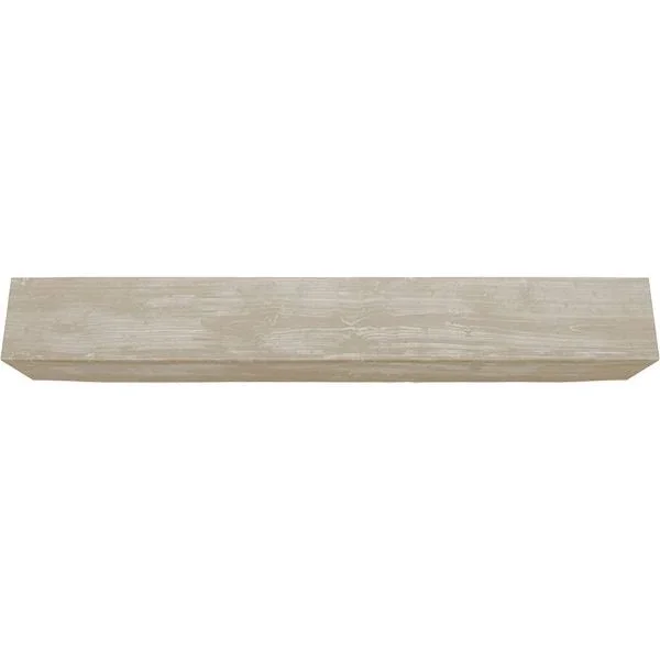 Ekena Millwork BMSD2C0040X100X240WH 4x22W x 10x22H x 20&L 2-Sided (L-beam) Sandblasted Endurathane Faux Wood Ceiling Beam, White