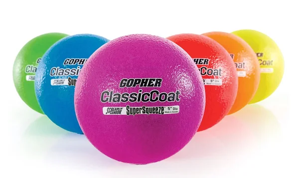 Screamin& ClassicCoat SuperSqueeze Coated-Foam Balls - Screamin& Rainbow 5x22 Diameter