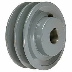 2AK46X1 Pulley, 4.45x22 x 1x22 Double Groove AK Fixed Bore Pulley