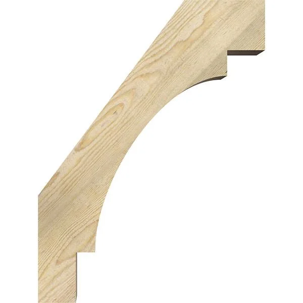 Ekena Millwork 6x22W x 18x22D x 24x22H Merced Rough Sawn Brace, Douglas Fir