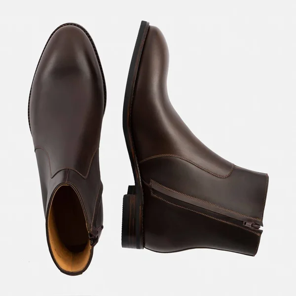 Beckett Simonon Easton Side-Zip Boots - Pull-Up - Brown, Size 12, Men's Boot
