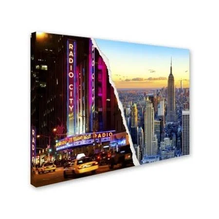 Trademark Fine Art 'NYC Music Hall' Canvas Art by Philippe Hugonnard