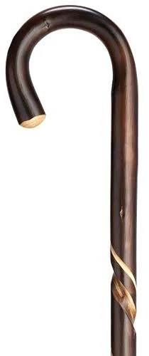 Men Crook Cane Scorched Chestnut - 5 x 1 x 36 inches