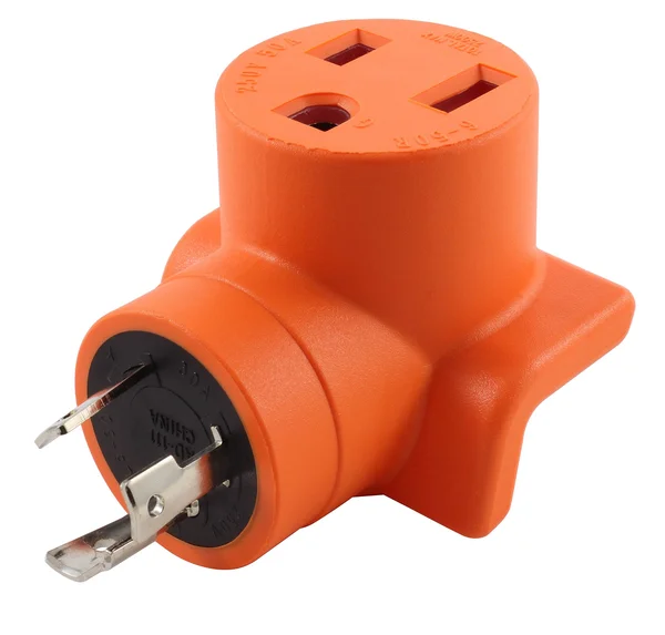 AC Works [wdl630650] L6-30P 30Amp 250V Lockign Plug to 6-50 Welder Connector, White