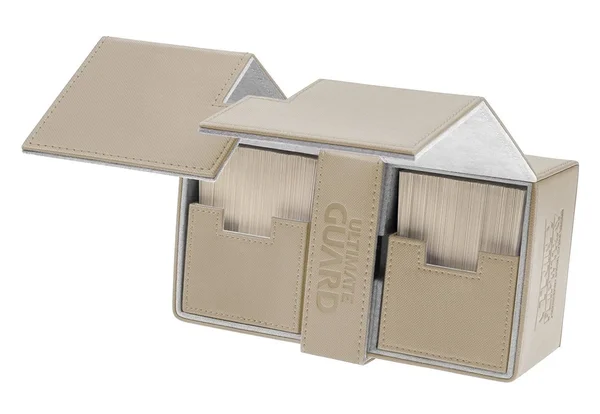 Ultimate Guard - Twin Flip&n&Tray Deck Case - XenoSkin Standard 200+ Sand