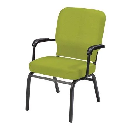 Oversized Stacking Chair KFI Seating Frame Finish: Green Apple/Black