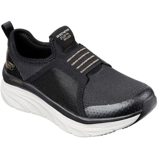 Skechers D&Lux Walker Women's Shoes Black/Gold : 5 B - Medium
