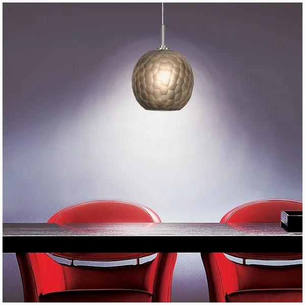 Jesco Lighting PD409-SM/BN 1-Light Line Voltage Pendant & Canopy