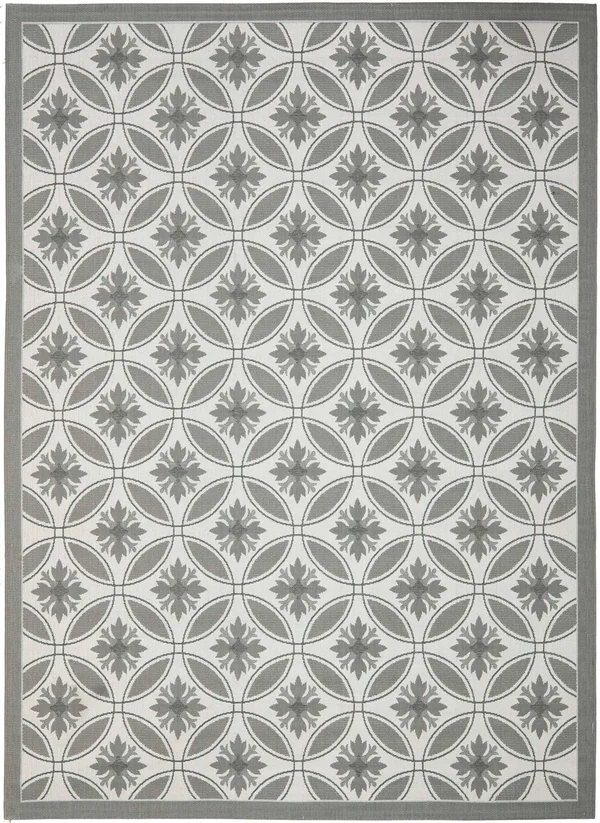 Safavieh Courtyard Area Rug CY7844 Light Grey, Anthracite, 5& 3x22 x 7& 7x22
