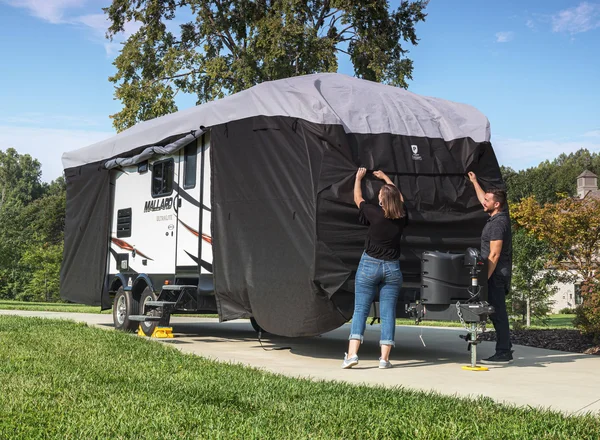 Camco Pro-Shield RV Cover, Travel Trailer, Up to 15& 47920