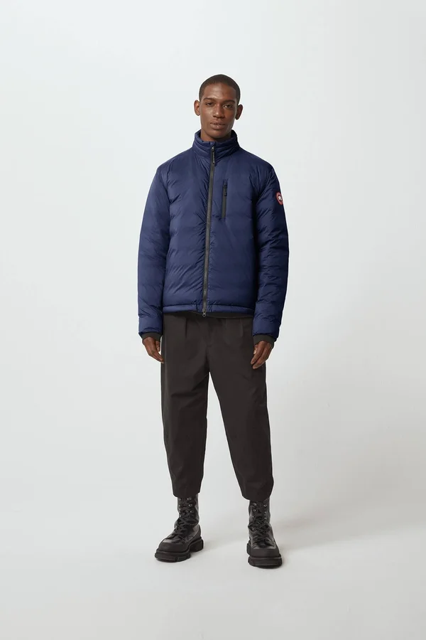 Canada Goose Lodge Matte Finish Down Jacket - Men's Atlantic Navy - M