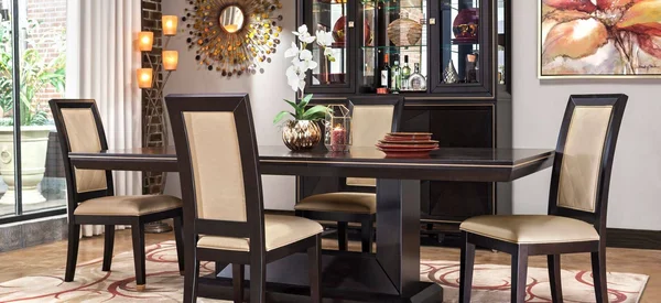 Callister 5-Pc. Dining Set in Brown by NAJARIAN Furniture