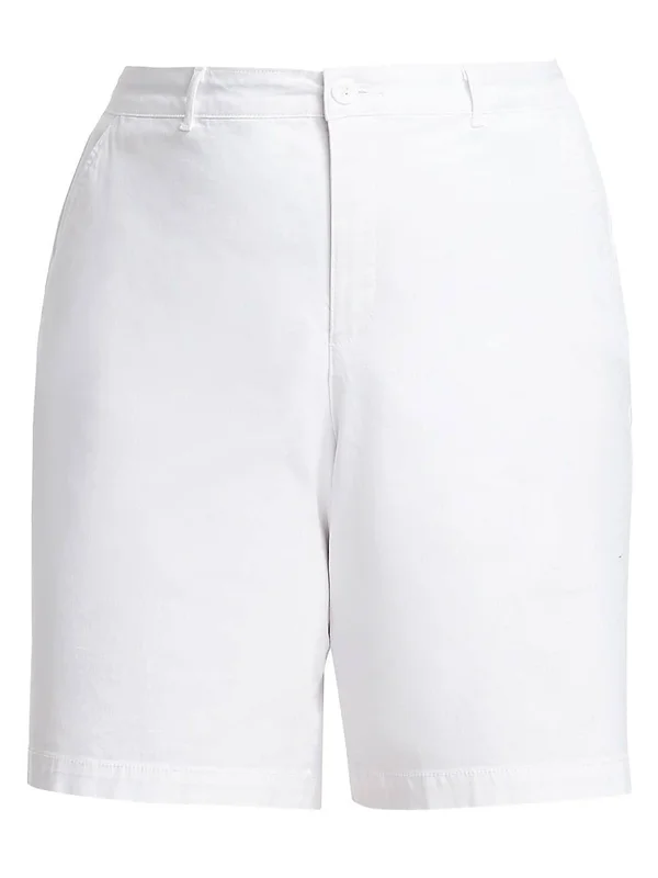 Nydj Women's Plus Size Bermuda Short - Optic White, 14W