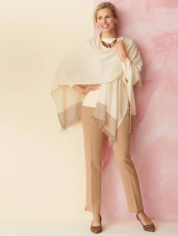 Petite - Talbots Hampshire Ankle Pants - Solid - White - 10