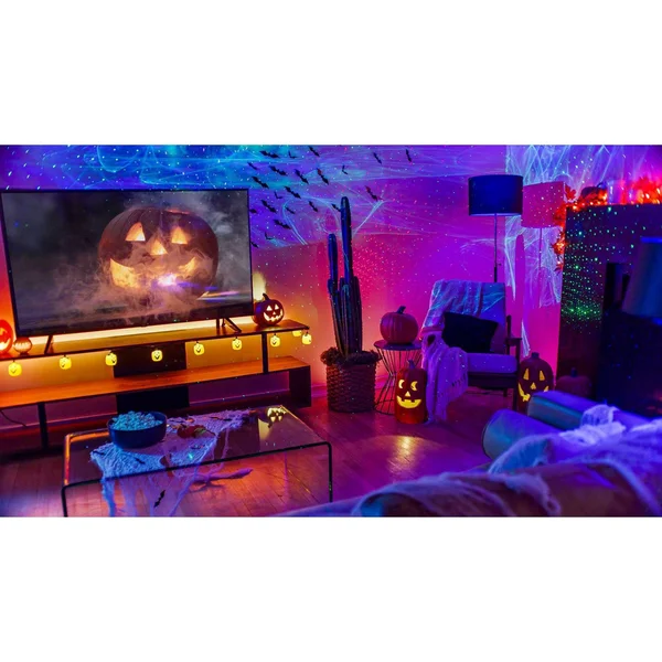 BlissLights Sky Lite 2.0 - RGB LED Laser Star Projector, Galaxy Blue Stars