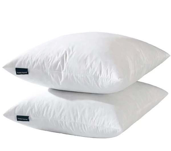 Basic Home 24x24 Euro Throw Pillow Inserts-Down Feather Pillow Inserts-Cotton
