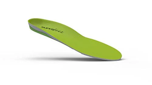 Superfeet Green Insoles - Professional-Grade High Arch Orthotic Insert for Maximum SUPPORT, Unisex, Green, Size: F11.5-13