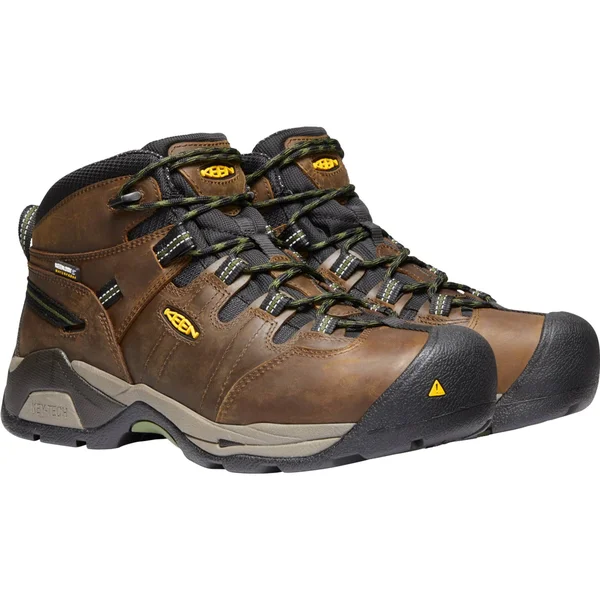 Keen Men's Detroit XT Waterproof Steel Toe Work Boots, Brown