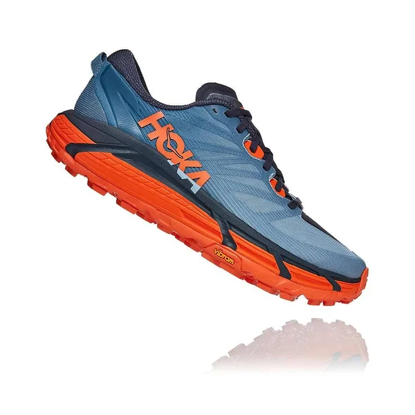 Hoka One One Men's Mafate Speed 3 Shoe - 7 - Provincial Blue - Carrot