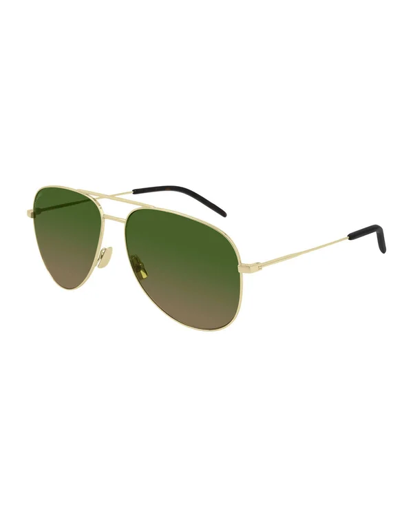 Saint Laurent Men's Classic 59mm Pilot Sunglasses - Gold One-Size