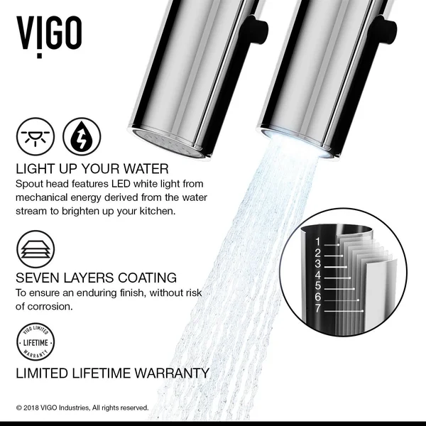 Vigo VG15767 All-in-One 32x22 Mercer Stainless Steel Undermount Kitchen Sink Set with Oakhurst Faucet in Chrome Grid STRAINER an