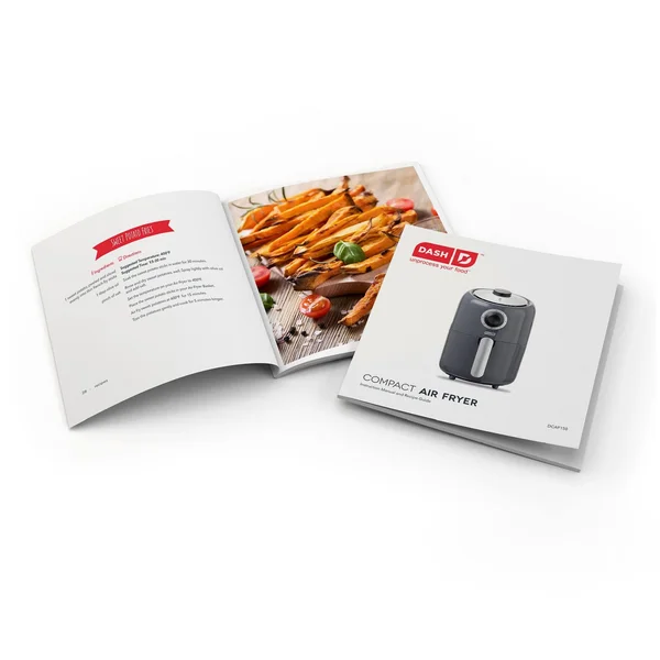 Dash 900W Single Basket Compact Air Fryer - 1.2 qt - Gray