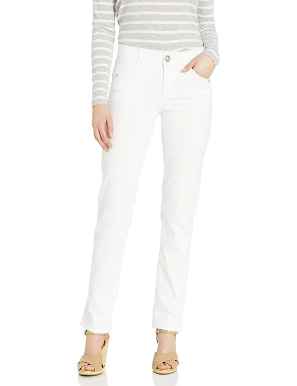 Democracy Women's Absolution Straight Leg White Jeans 2, Optic White