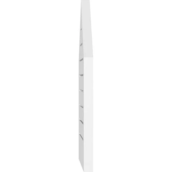 Ekena Millwork GVPPE40X2602SF-09 40x22W x 26x22H Peaked Top Surface Mount PVC Gable Vent 9/12 Pitch: Functional - w/ 2x22W x 1-1