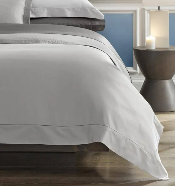 Sferra Giotto Bedding - Full Fitted Sheet, Slate