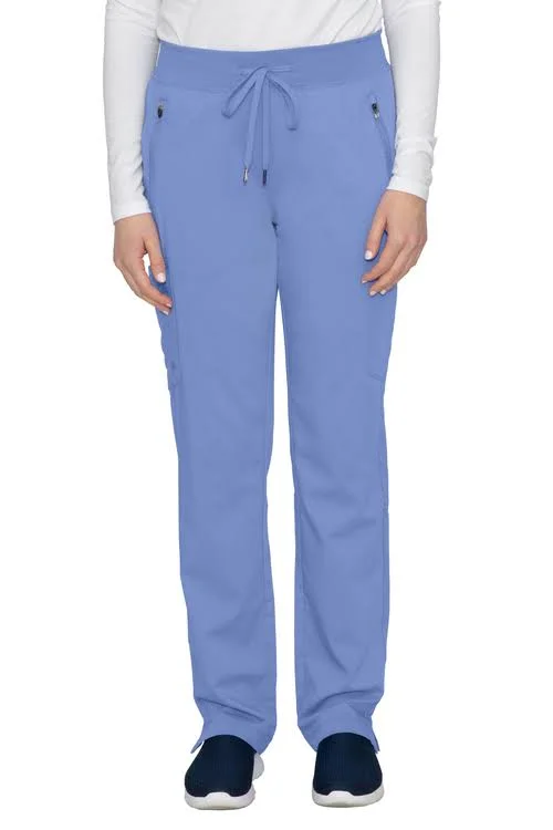 Purple Label by Healing Hands Women's Toni Yoga Scrub Pant - Wine - M - by allheart