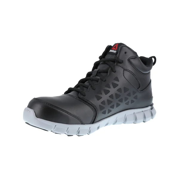 Reebok Sublite Cushion Work Mid Composite Toe Waterproof - Men's Black