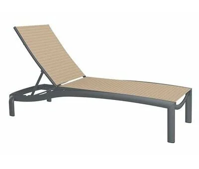 Kor Reclining Chaise Lounge Tropitone Frame Color: Graphite - Seat Color: Taylor