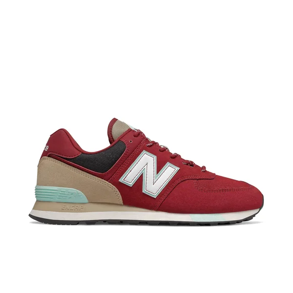 New Balance 574 Scarlet Men's Shoes, Red, Size: 8