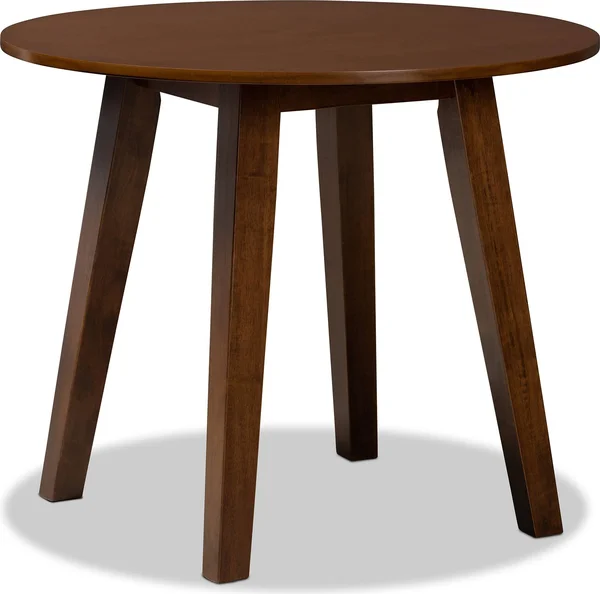 Baxton Studio Anesa Modern and Contemporary Transitional Walnut Brown Finished Wood 5-Piece Dining Set
