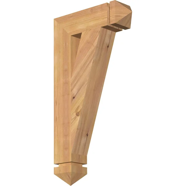 Ekena Millwork 3 1/2x22W x 14x22D x 26x22H Traditional Arts & Crafts Smooth BRACKET - Western Red Cedar