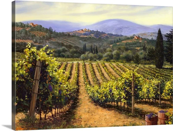 Tuscany Vines, Canvas Wall Art, 40x30, Great Big Canvas