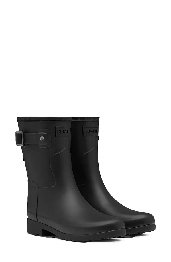 Hunter Women's Original Refined Short Boot Black