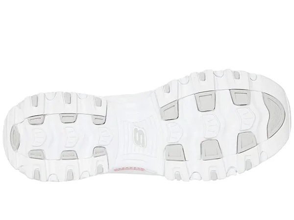 Skechers Women's D&Lites - Pearly Glow Athletic Shoes White 9.5