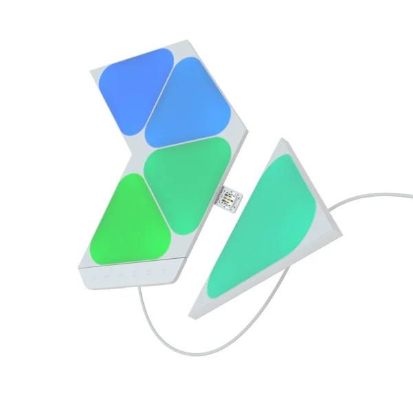 Nanoleaf Shapes Mini Triangles Smarter Kit - 5X Triangle Light Panels, 20 Lumens NL48-5005TW-5PK