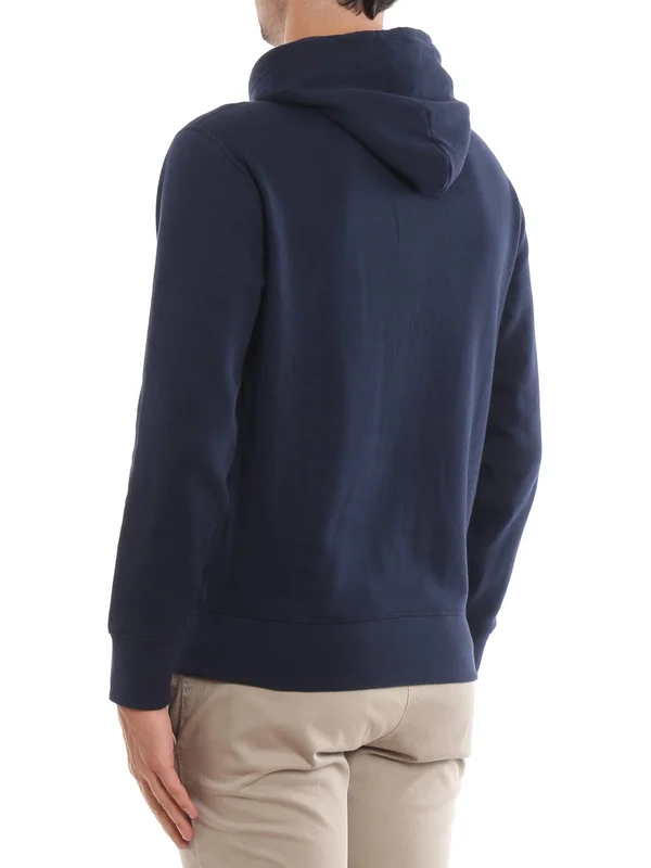Polo Ralph Lauren Navy Fleece Hoodie - Black - Men