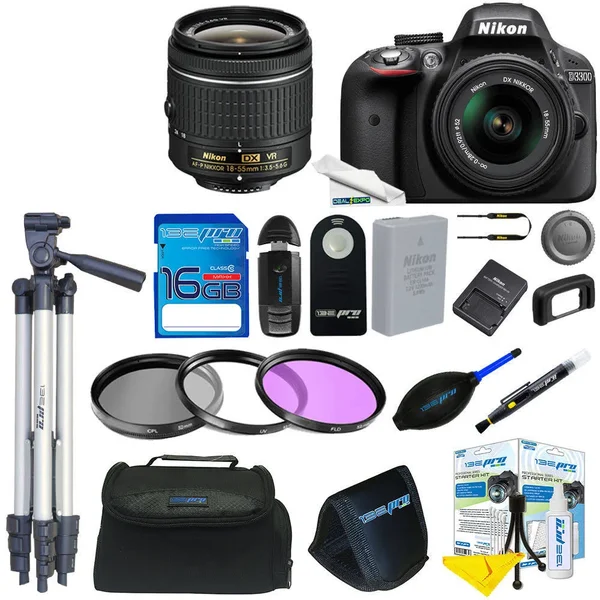 Nikon D3300 Digital SLR Camera - Black - 18-55mm VR II Lens