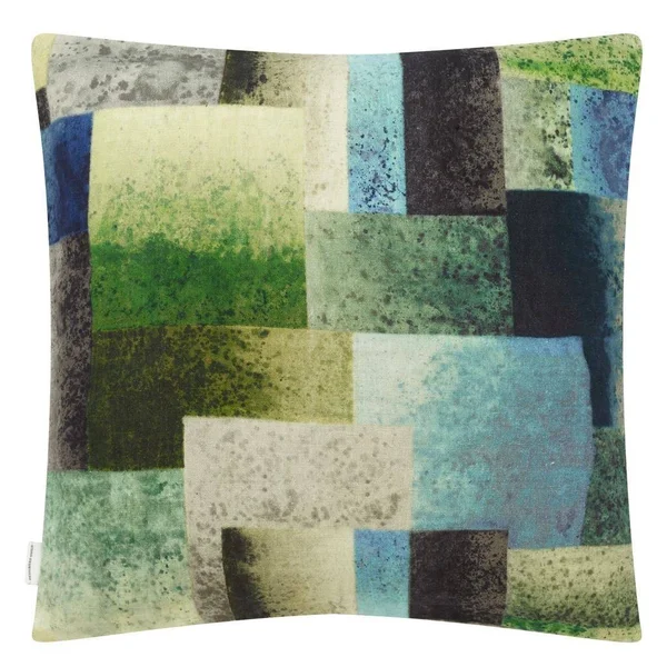 Designers Guild Parterre Geo Emerald Decorative Pillow
