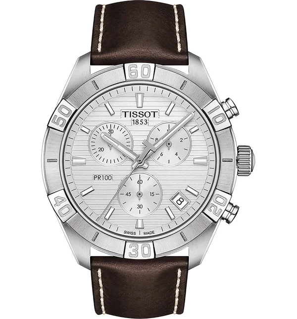 Tissot PR 100 Sport Chronograph Silver Dial Men's Watch T1016171603100